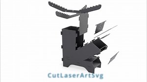 DIY Single Rocket Stove Dxf File Firebox | CNC Plasma Laser Cutting, Portable Stove, Folding Backpack Camping Stove Bruner - Etsy