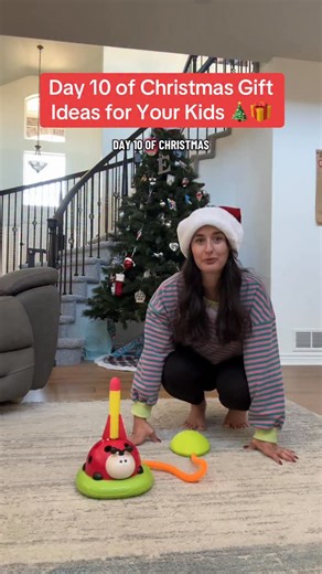 Ashley | Peds PT on Instagram: "Day 10 of Christmas toy ideas from your pediatric PT 🎄🐞✨ Comment LADYBUG for the link! This 4 in 1 Ladybug Toy is pure energy-burning magic for active kiddos. They can jump over the spinning pole 🦵💨, play beginner baseball ⚾️, stomp rockets into the sky 🚀, or toss rings while the ladybug spins 🎯🐞. All of it helps build balance, coordination, reaction time, core strength, and hand eye skills… while they think they’re just having fun 🤩 Great for ages 3 and u