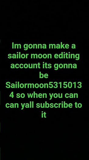 Time to make sailor moon edits