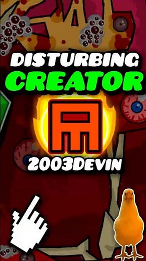 The MOST DISTURBING Geometry Dash Creator: 2003Devin #shorts #geometrydash #gd #games