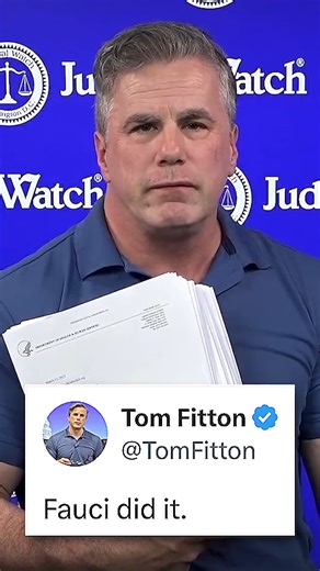 Judicial Watch on Instagram: "@tomfitton: Fauci did it. READ: https://www.judicialwatch.org/coronavirus-mutants/ #covid #gainoffunction #fauci"