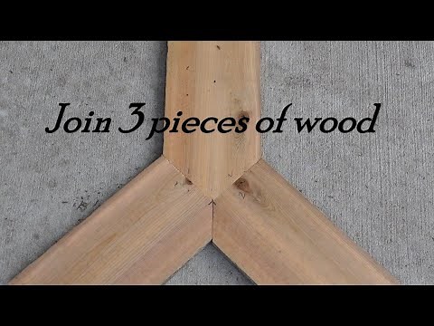 How to join 3 pieces of wood using the same angle!!