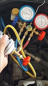How to add freon to your car's AC yourself at home! #how #hotcarAC #notcoldcarAC #carAC
