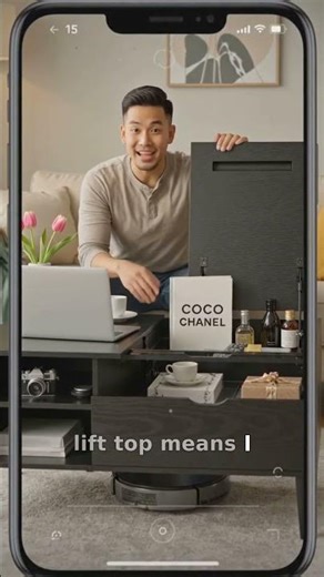 Lift Top Coffee Table with Storage