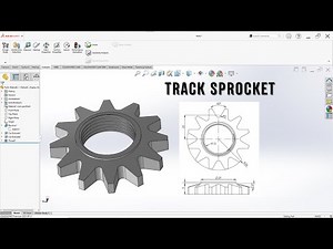 How to Design a Track Sprocket in SOLIDWORKS | Complete Tutorial for Beginners