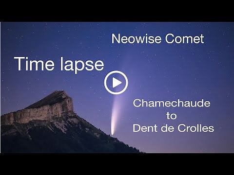 Neowise comet timelapse 4K