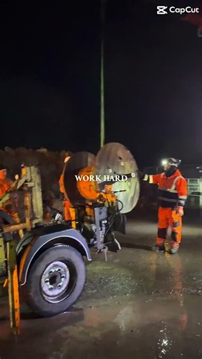 Night shift re-drumming cable.