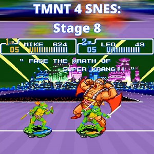TMNT IV Turtles in Time - Stage 8, Neon Night Riders for the Super Nintendo on Hard difficulty. Game is really fun but not that tough. Enjoy! #TMNT #nintendo #snes #supernintendo #teenagemutantninjaturtles #konami #nickelodeon #paramount | Black Retro Gamer