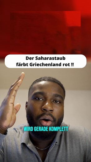 Saharastaub färbt Kreta rot: Sicht stark eingeschränkt