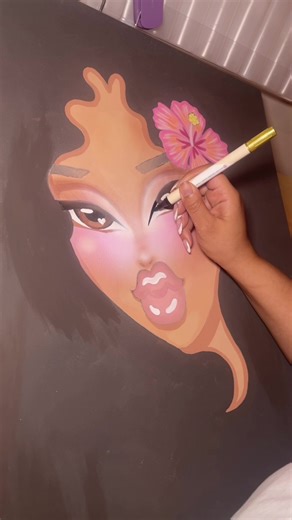 Using markers to crips everything up ! ✔️ #bratz #painting