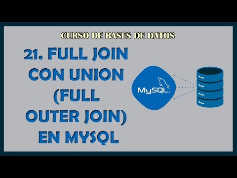 21. FULL JOIN con UNION 【 FULL OUTER JOIN 】 en MySQL