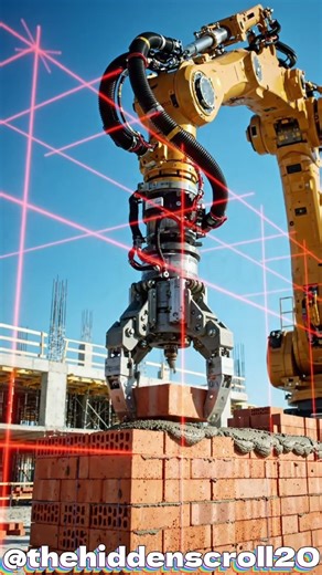 Future Bricklaying Robot 🤖 Lays 1000s of Bricks Daily | Construction Technology 2026 #shorts