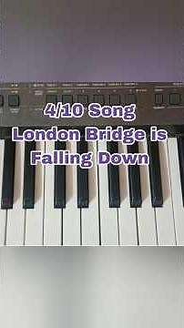 Learn “London Bridge is Falling Down” on Piano | Song Notes 4 of 10 for Beginners #keyboardtutorials