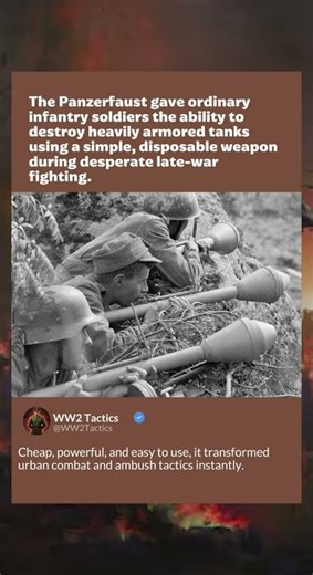 Panzerfaust | WWII Infantry Anti-Tank Weapon | WW2 Tactics