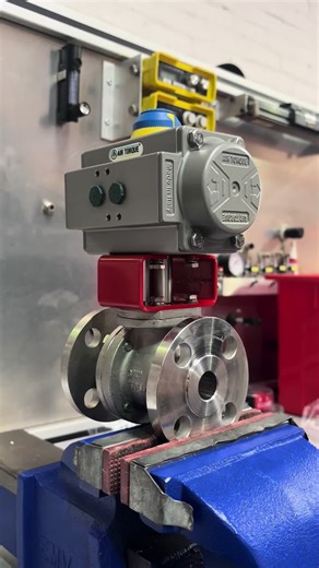 Air Torque Actuated Ball Valve 🔧 #valve #actuator #manufacturing #factory #engineering