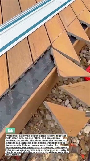 How Deck Trim Creates A Perfect Finish #Decking #Woodworking #DIY