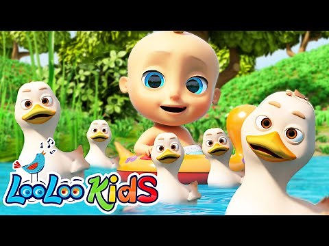 🦆 Five Little Ducks - (Official Video) - LooLoo Kids Nursery Rhymes & Kids Songs