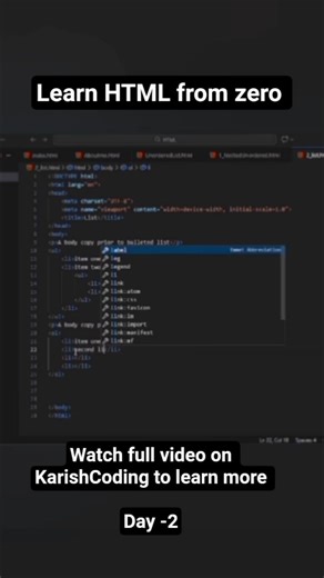 HTML tutorial for beginners | ‪@karishcoding‬