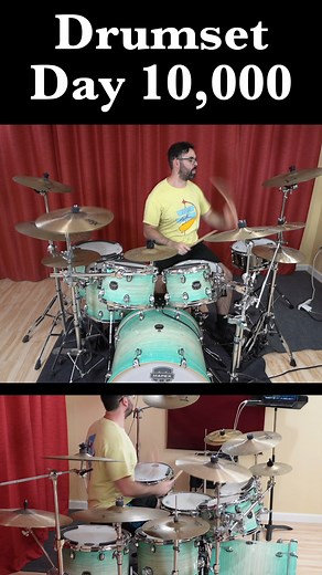 Learning Drumset - Day 1 vs Day 10,000 | EMC Productions