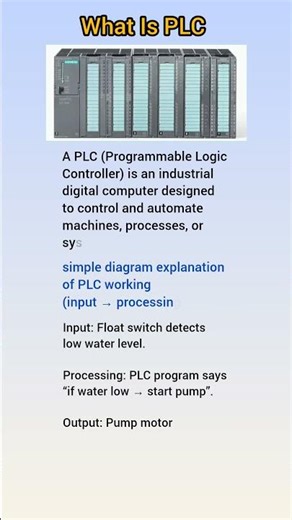 What is PLC? | PLC Basics Explained in Simple Words #instrumentation #plcengineer