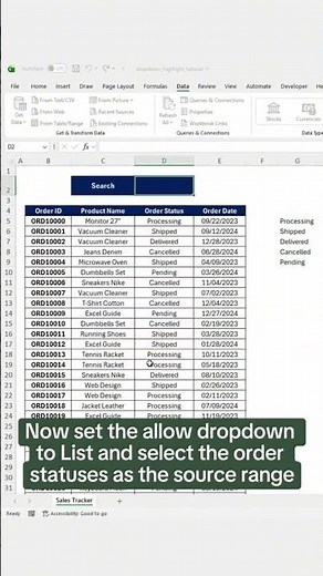 Make Excel Color Rows Automatically Based on Status | Excel Tips & Tricks