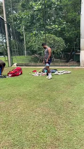 Cricket Practice Session: Athletes in Action