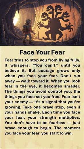 Face Your Fear #shorts #english #englishmerl #englishreading #englishgrammar #education