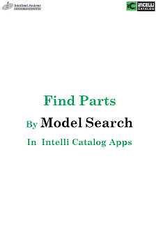 Find Parts By Model Search In Intelli Catalog Apps - Electronic Parts Catalog Software