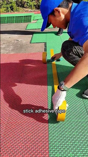 DIY Basketball Court Construction and Line Painting Tutorial #diy #diyproject #homeimprovement