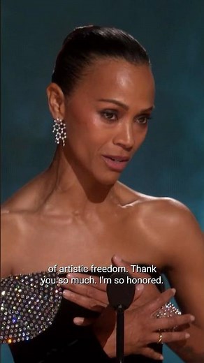 And what a journey it's been for #ZoeSaldaña. 💛 #SAGAwards
