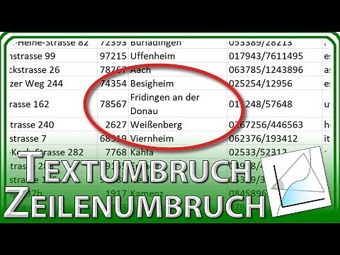 Text untereinander schreiben (Textumbruch, Zeilenumbruch) - Excel Grundlagen Tutorial & Anleitung