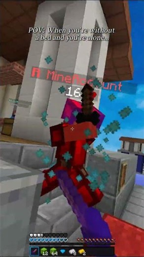 “When you’re without a bed, but you’re alone…” - Minecraft | #minecraft #bedwars
