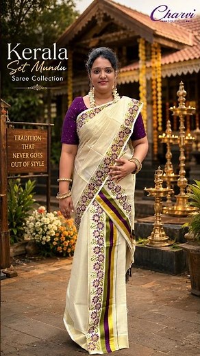 🌼Kerala Set Mundu Saree Collection✨Traditional Onam Elegance with Beautiful Designs💕