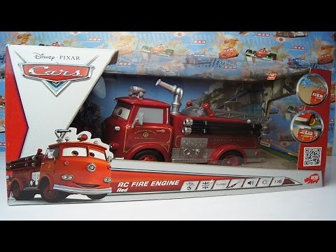 Disney Pixar Cars Unboxing Opening red - rc fire engine