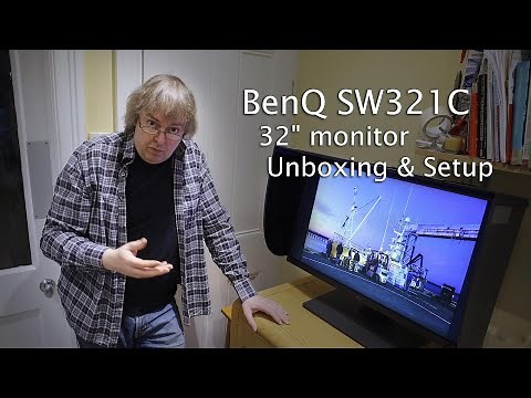 BenQ SW321C 32" 4K photographic monitor. Unboxing and initial setup