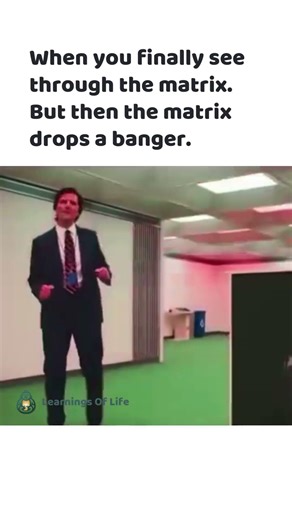 When the matrix drops a banger