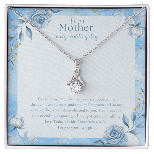 Mother of the Bride Gift, to My Mother on My Wedding Day, Bride Mom Gift, Gift From Bride, Mother of the Bride Necklace, Mother Wedding Day - Etsy Canada