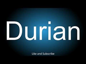 How to correctly pronounce in American and British English - Durian.