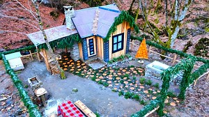This diy woodland cabin has changed my life forever.#forestcabin #adventure #wilderness #camping #bushcraftcamping​ #logcabin #cabin #survival | Korbyn Hughes