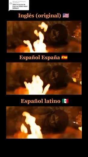 El increíble Hulk: Escenas y doblaje en español