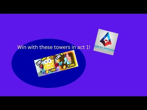 Spongebob Tower Defence: a strat for act 1
