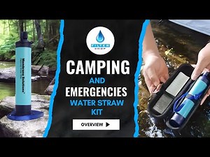 Camping & Emergencies Water Straw Kit Overview