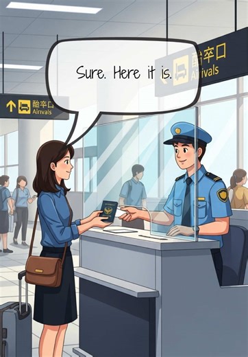 ✈️ At the Airport Immigration | English Conversation for Practice #englishforbeginners #englishteacher #english #englishpractice #tiktok