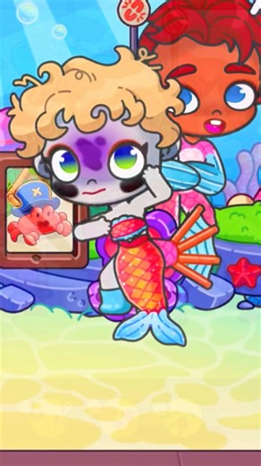 🧜‍♀️🫧DIRTY MERMAID MAKEOVER UNBOXING MERMAID PACK AVATAR WORLD😱#avatarworld #tocaboca #shorts