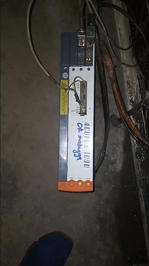 ACOPOS 1090 servo drive testing after repair.