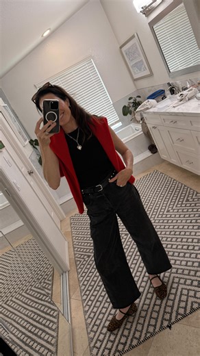 Conni Jespersen • Stylist on Instagram: "One sweater, three ways ❤️ The best way to strengthen your style is to play with your clothes and create multiple outfits out of one piece. I’m using my @soldout.nyc red cashmere polo sweater to play with 3 everyday outfits with pieces in my closet. ———- Outfit planning, outfit styling, everyday outfits, red polo sweater, polo sweater outfit"