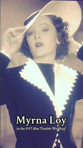 Myrna Loy in the 1937 film "Double Wedding"
