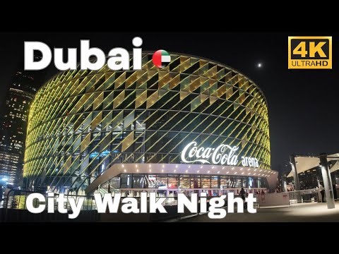 🇦🇪 City Walk Dubai Night [4K] Walking Tour | Stunning Nightlife, Luxury Streets | Modern City Vibes