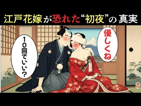 【花嫁の現実】江戸女性が恐れた“初夜”の真実 ! 祝福の夜が地獄に変わる瞬間【江戸時代の庶民】【江戸好奇心】