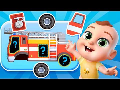 Firetruck Puzzle Song: Build the Rescue Truck! | Lalafun Nursery Rhymes